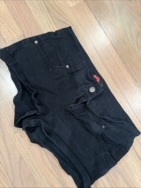 Black Denim Shorts